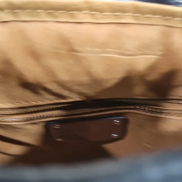 Black Leather Backpack with Renaissance Coins Silver Accents - Picture 14 of 16